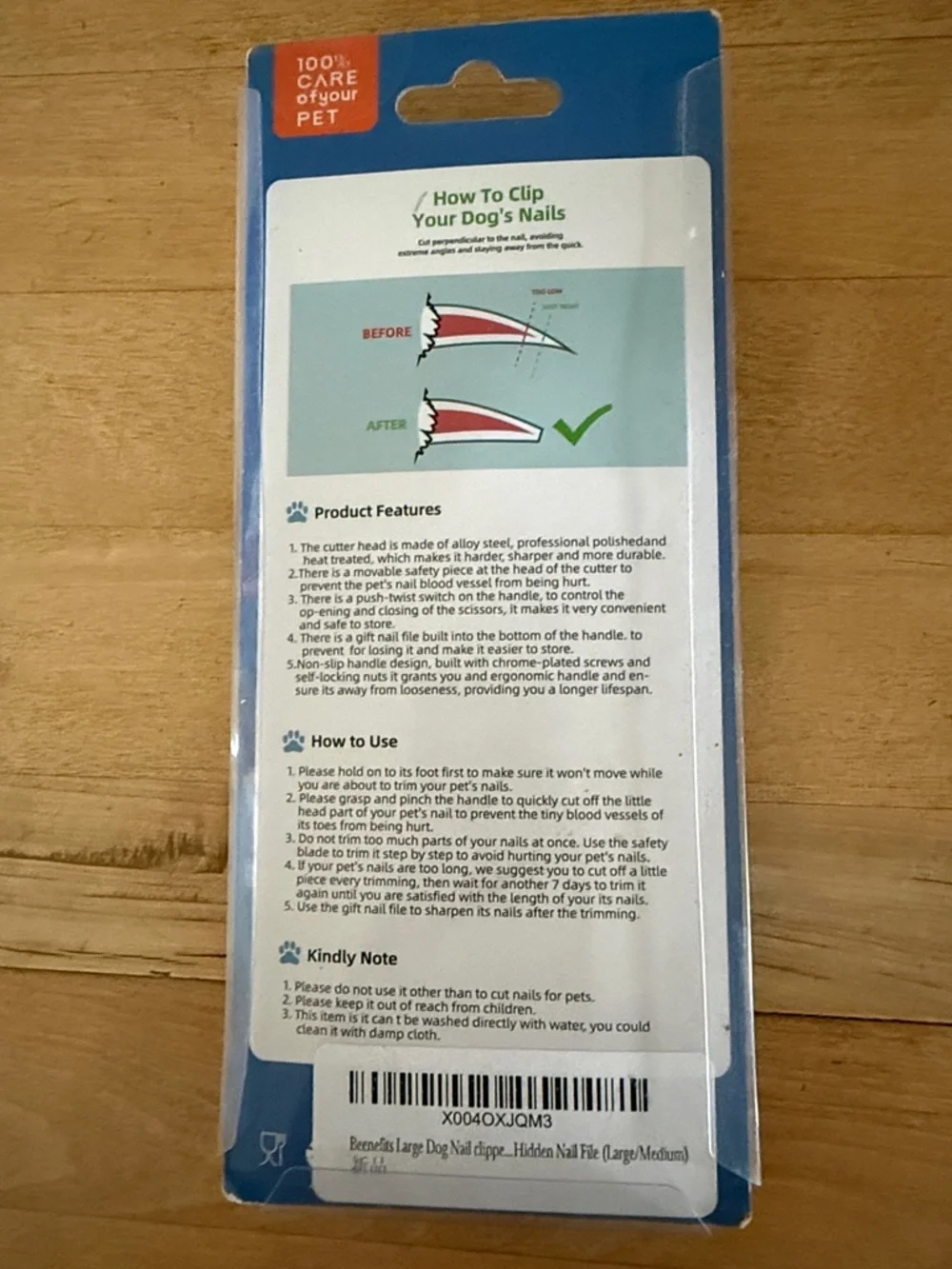 Benefit Blue Pet Nail Clippers for Dogs